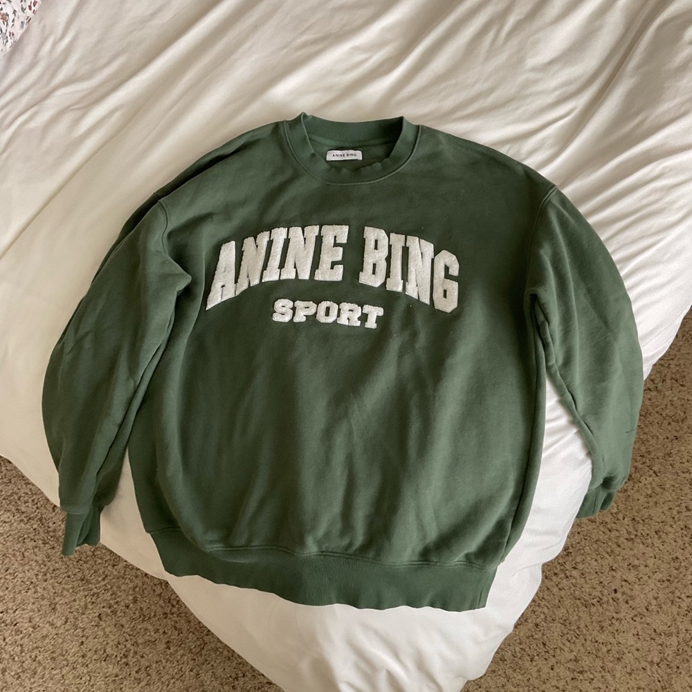 Anine Bing Sport Olive Sweatshirt